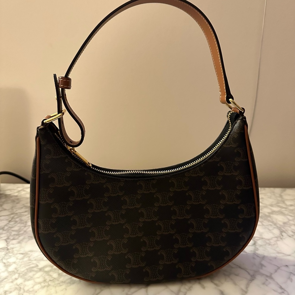 AVA BAG IN TRIOMPHE CANVAS AND CALFSKIN